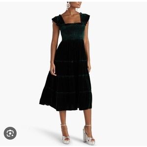 Hill House Green Velvet Ellie Dress